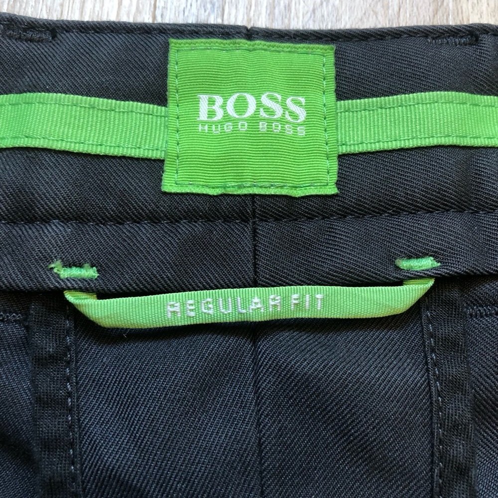 Boss Hugo Boss Hitch Black Flat-Front Men's Shorts 50196230 Golf Green Label - Picture 12 of 15